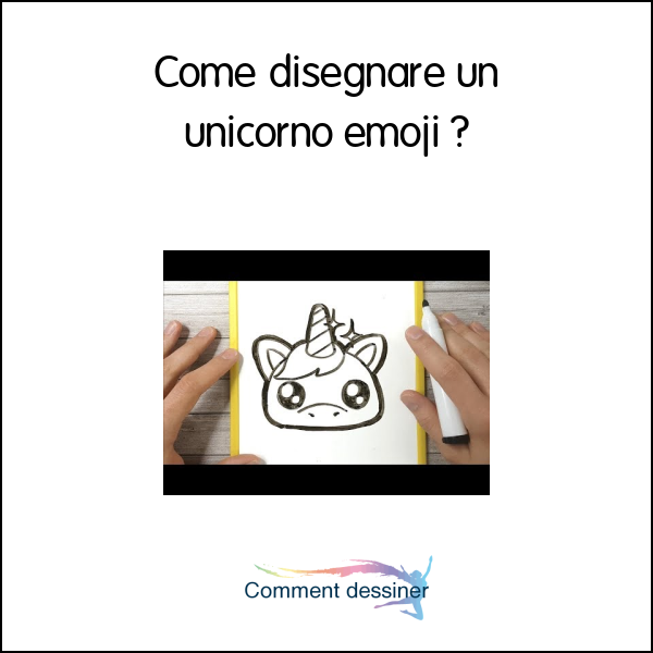 Come disegnare un unicorno emoji